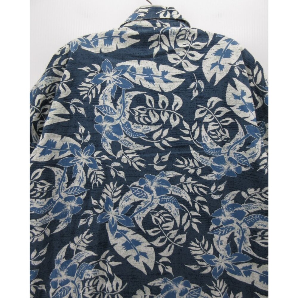 VINTAGE No Fear Shirt Medium Hawaiian Button Up Skater Surfer Tropical - Picture 8 of 12